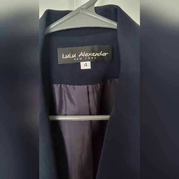 Navy blue wrap jacket-Lulu Alexander - Picture 2 of 3